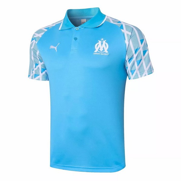 Polo Marseille 2020-21 Blau Licht Weiß